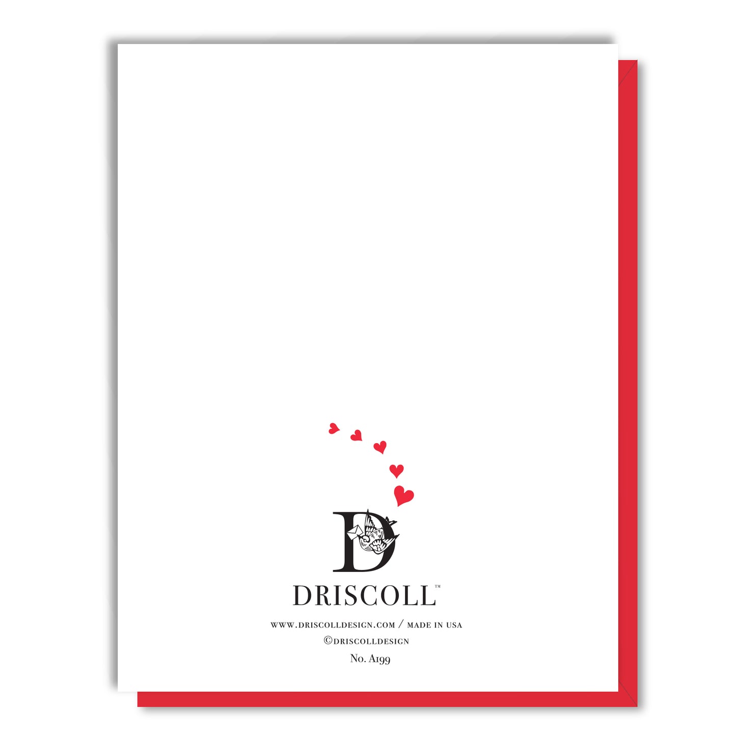 Love You Girl Stamp Valentine Card