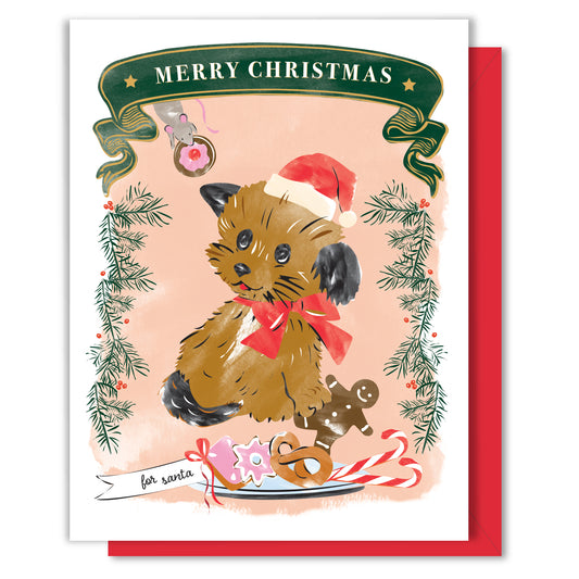 Christmas Cookies Puppy Card