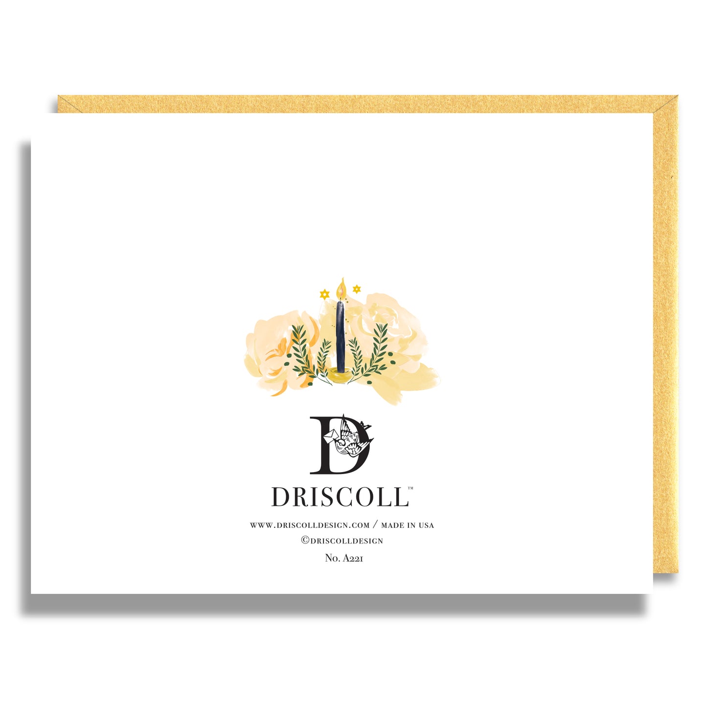 Happy Hanukkah Flowers Card