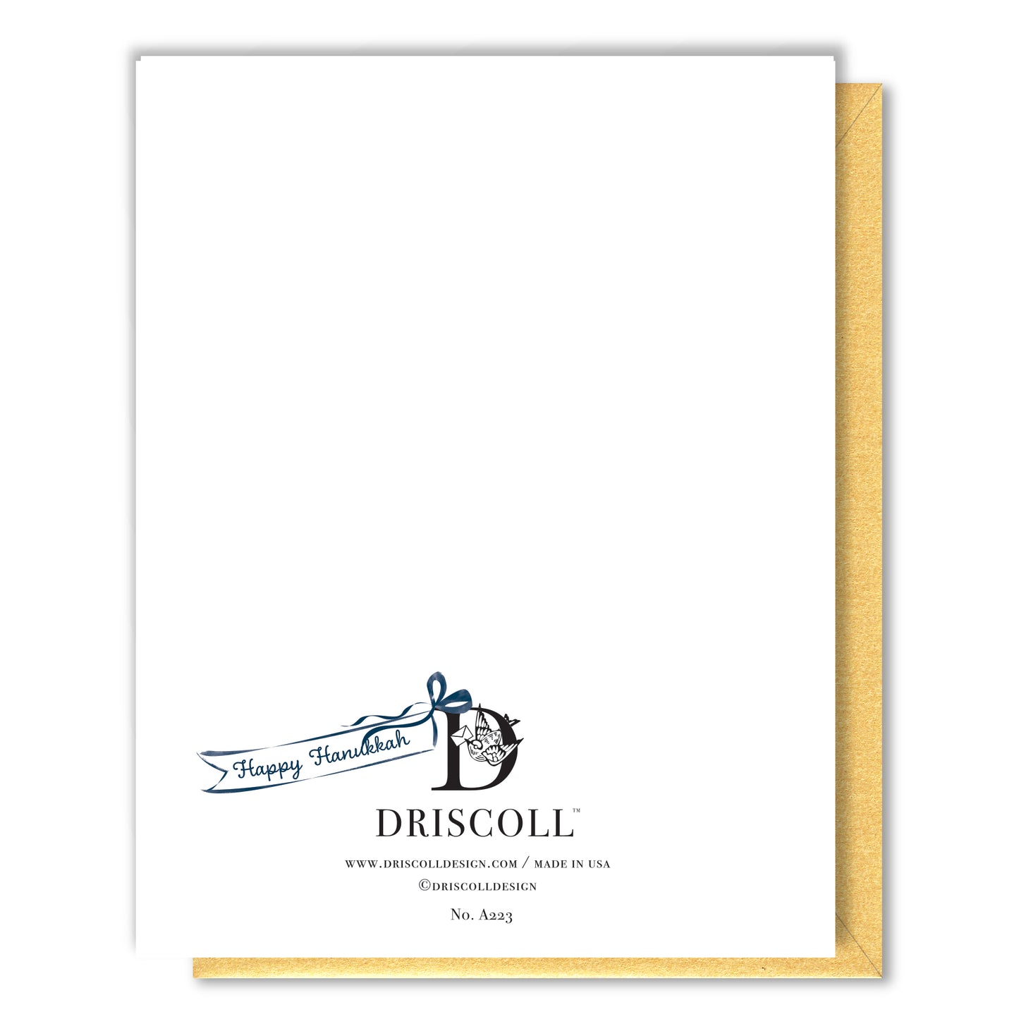 Hanukkah Menorah Kitten Card