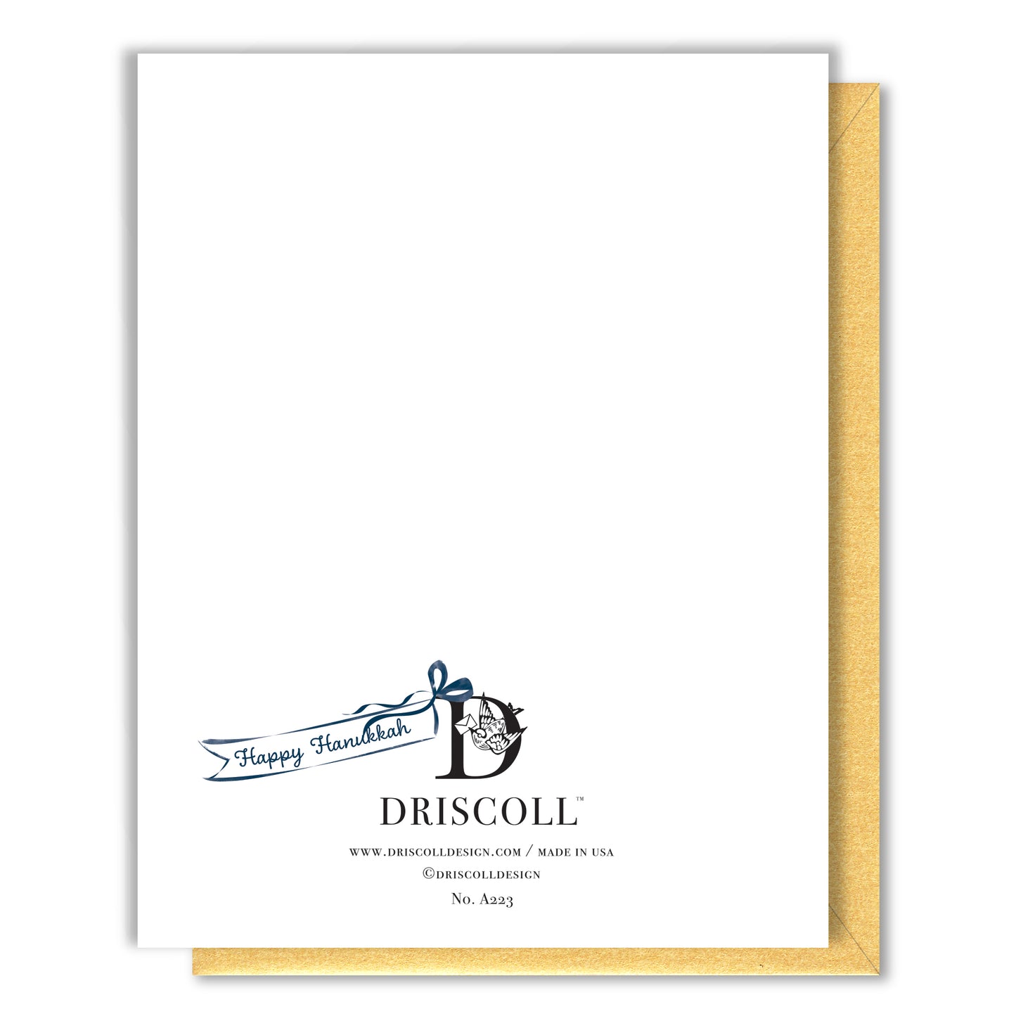 Hanukkah Menorah Puppy Card