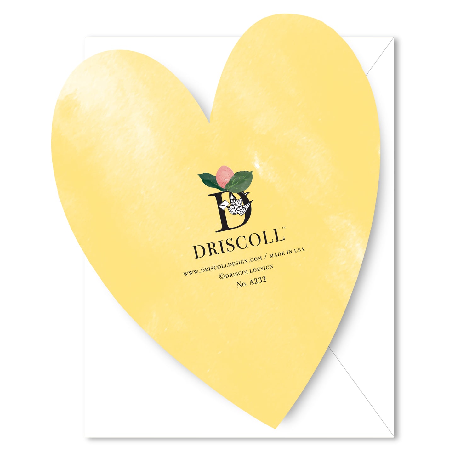 Baby Girl Nest Heart - Die Cut Card