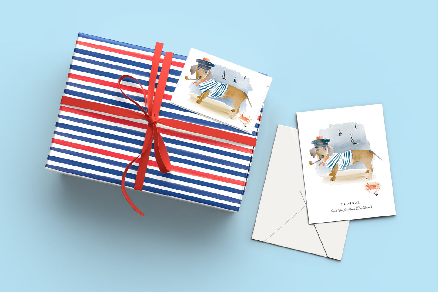 Snappy Dachshund Sailor Set