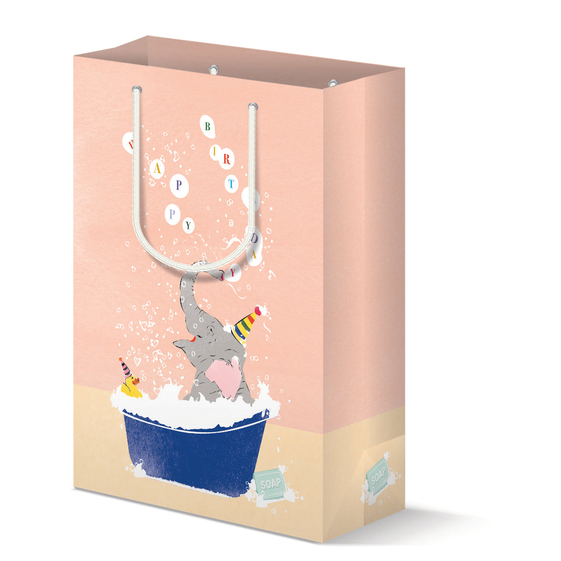 Bathing Elephant Birthday Gift Bag