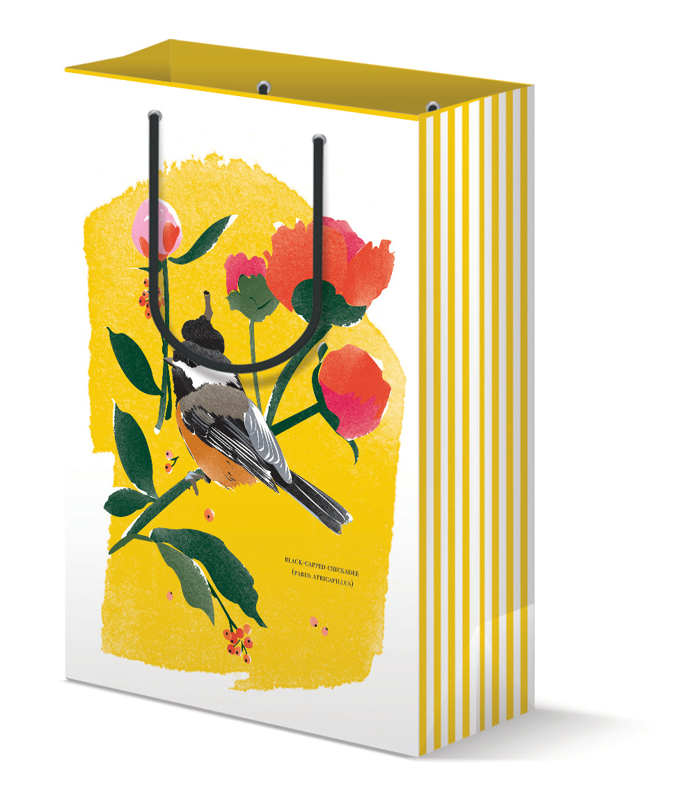 Chickadee & Peonies Gift Bag