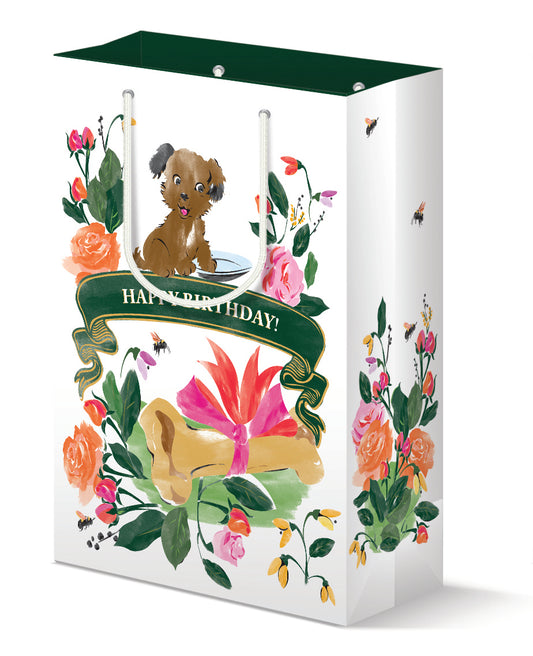 Puppy and Bone Birthday Gift Bag