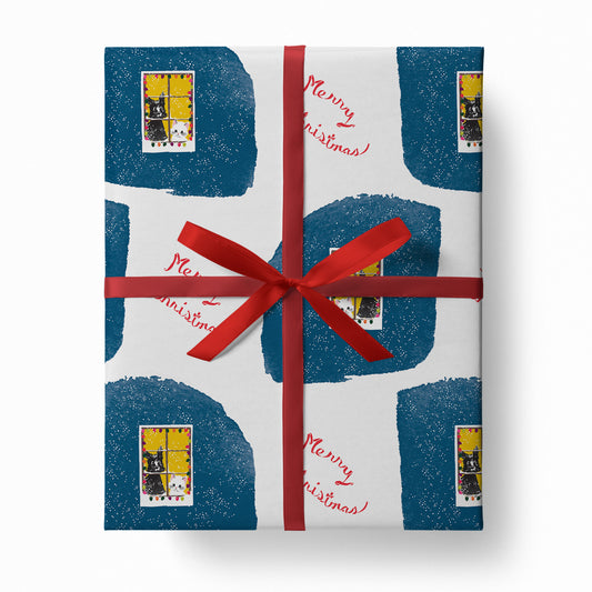 Dog & Cat Christmas Wrapping Paper