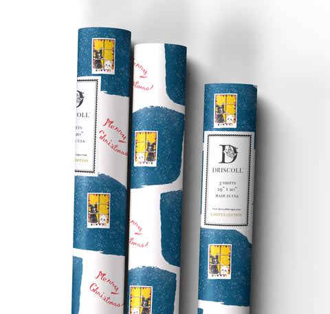 Dog & Cat Christmas Wrapping Paper