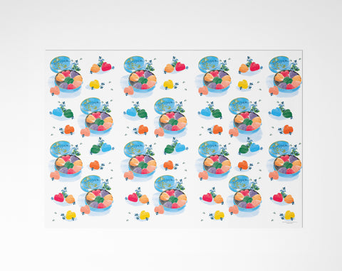 Candy Hearts Wrapping Paper