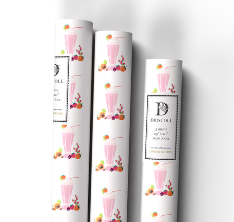 Strawberry Milkshake Wrapping Paper