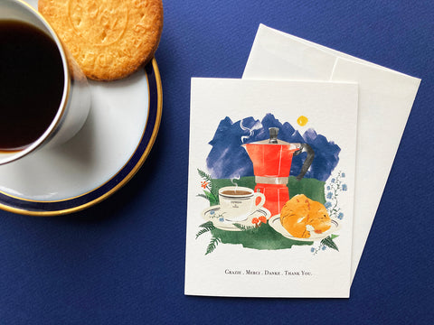 Espresso Thank You Card