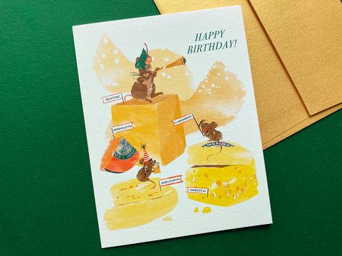 Cheese Birthday Card