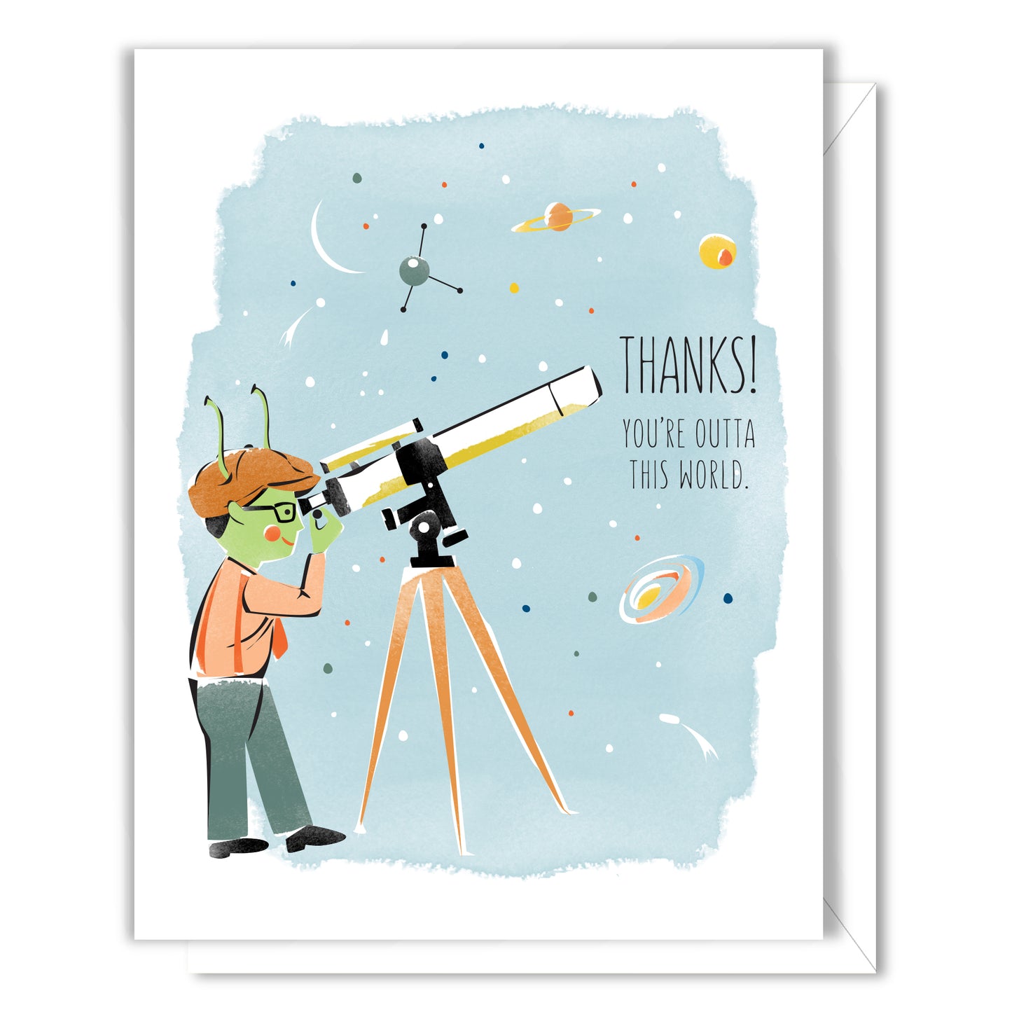 Martian Thanks Card