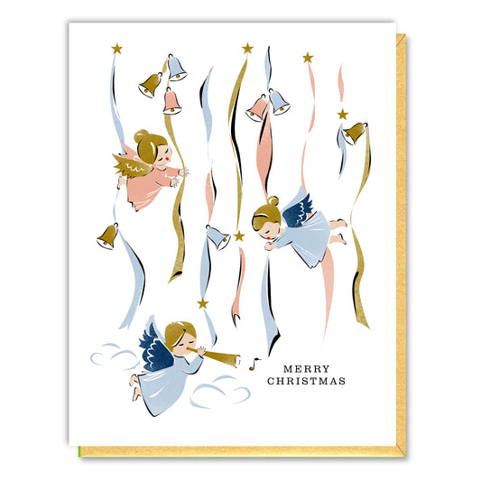 Christmas Angels and Bells Card