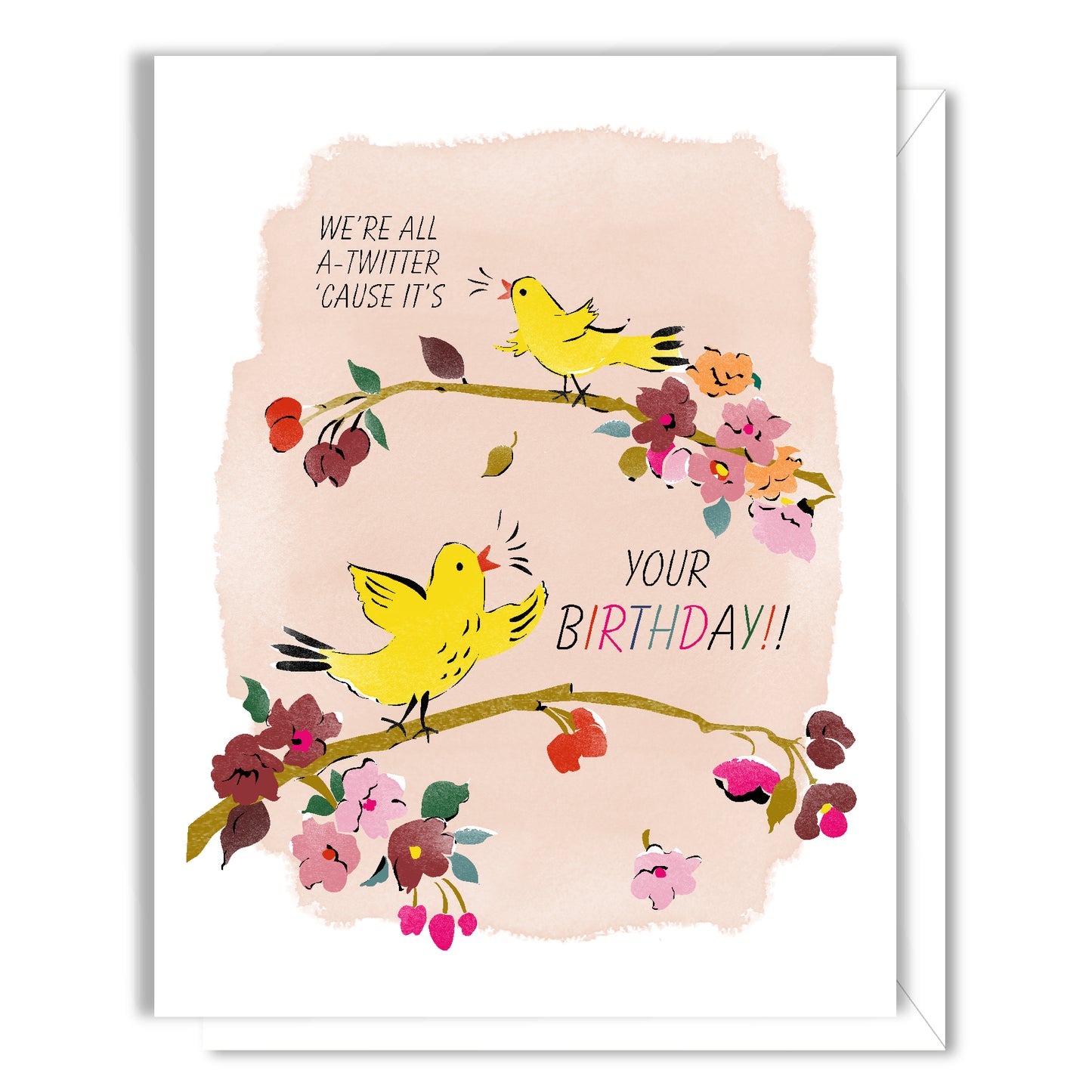 A-Twitter Birthday Card