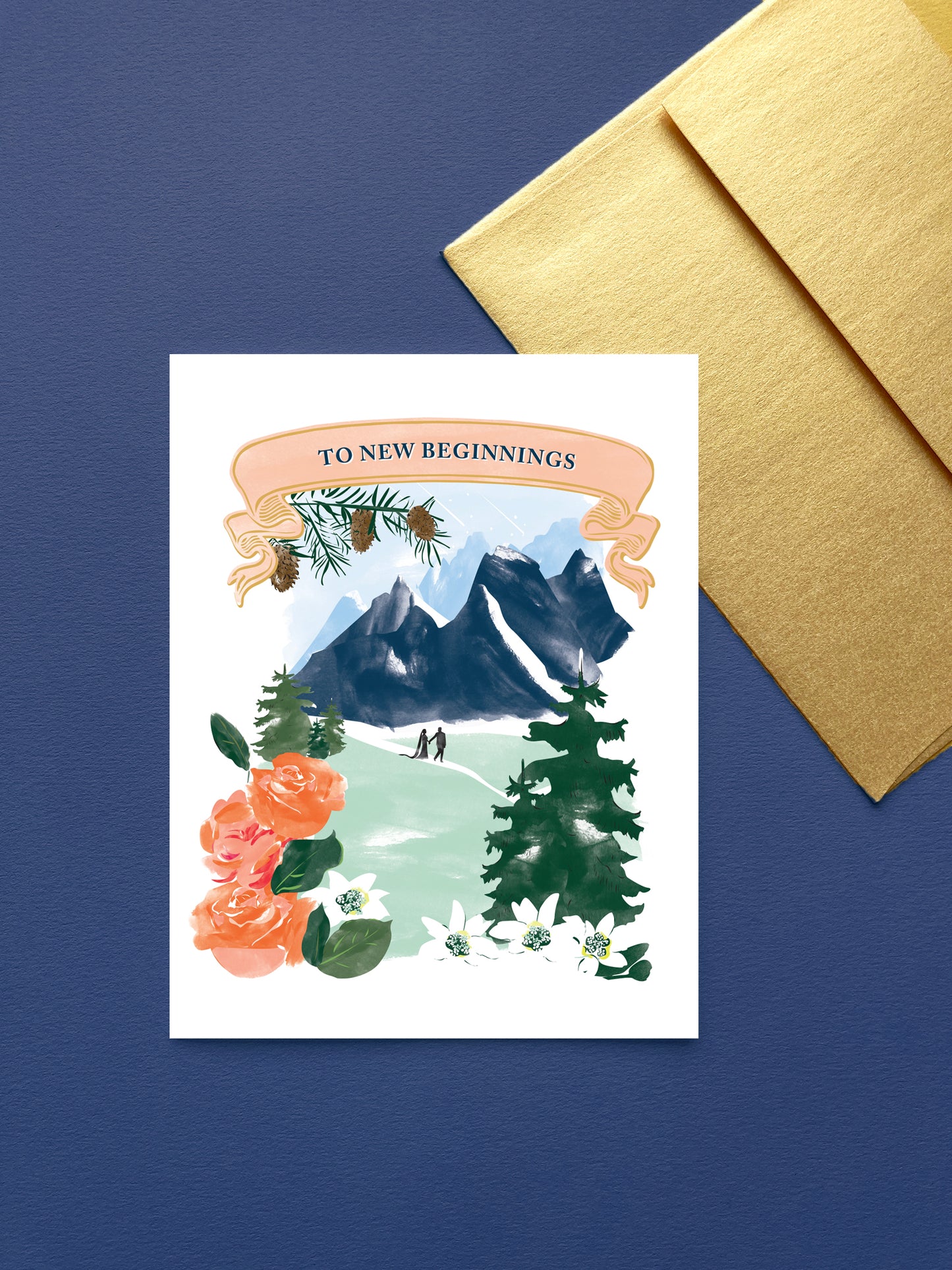 Mountain Wedding Card