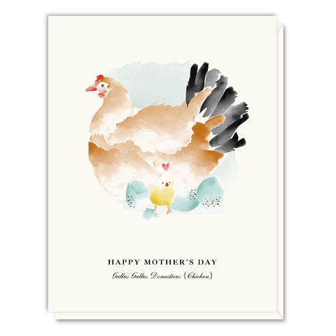Hen With Chick Card