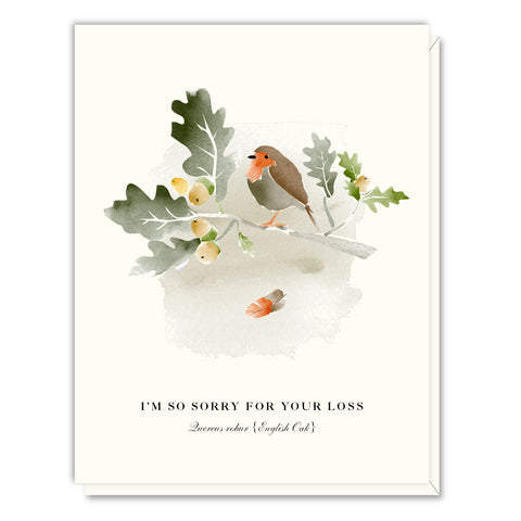 Oak Sympathy Card