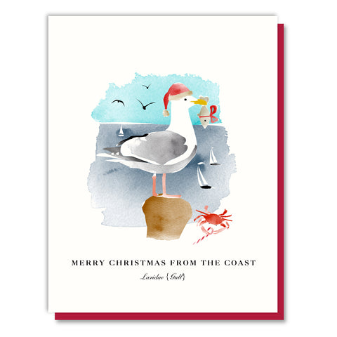 Christmas Seagull Card