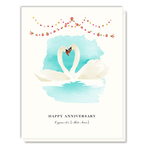 Anniversary Swans Card