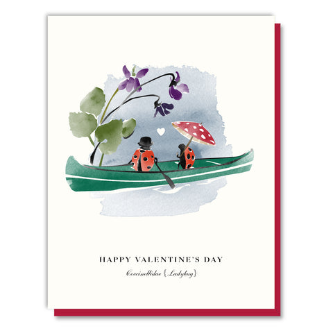 Ladybug Couple Valentine Card