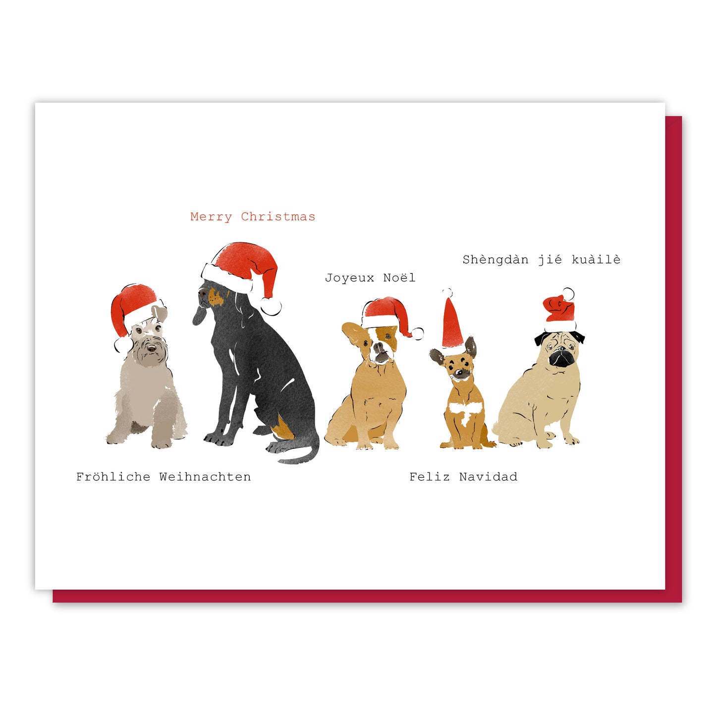 Dogs of the World Christmas Card