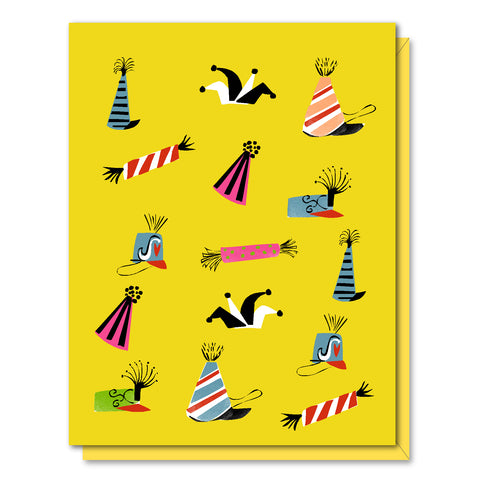 Party Hats Birthday Card