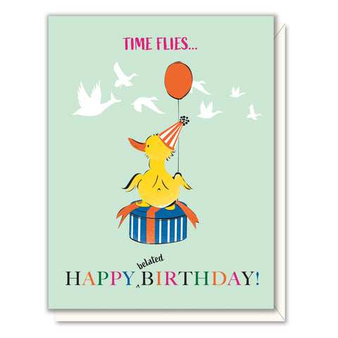 Belated Birthday Duck Card