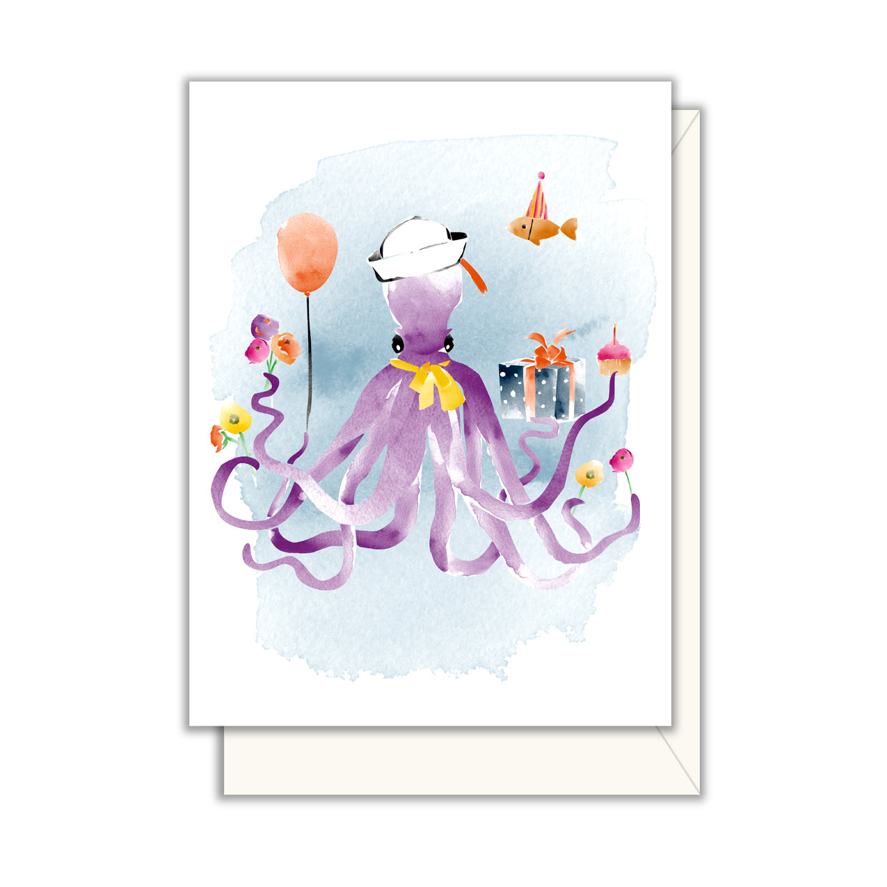 Octopus Birthday Enclosure Card