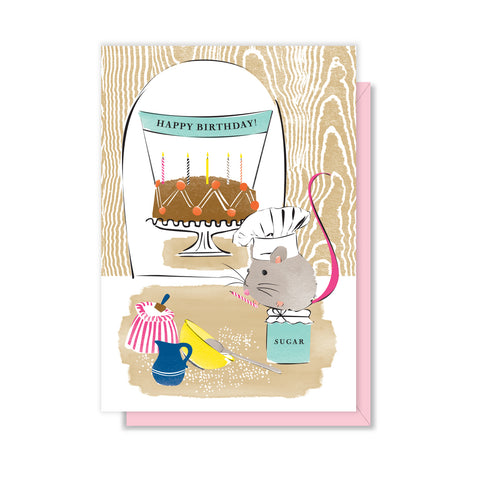 Baker Mouse Birthday Enclosure Card