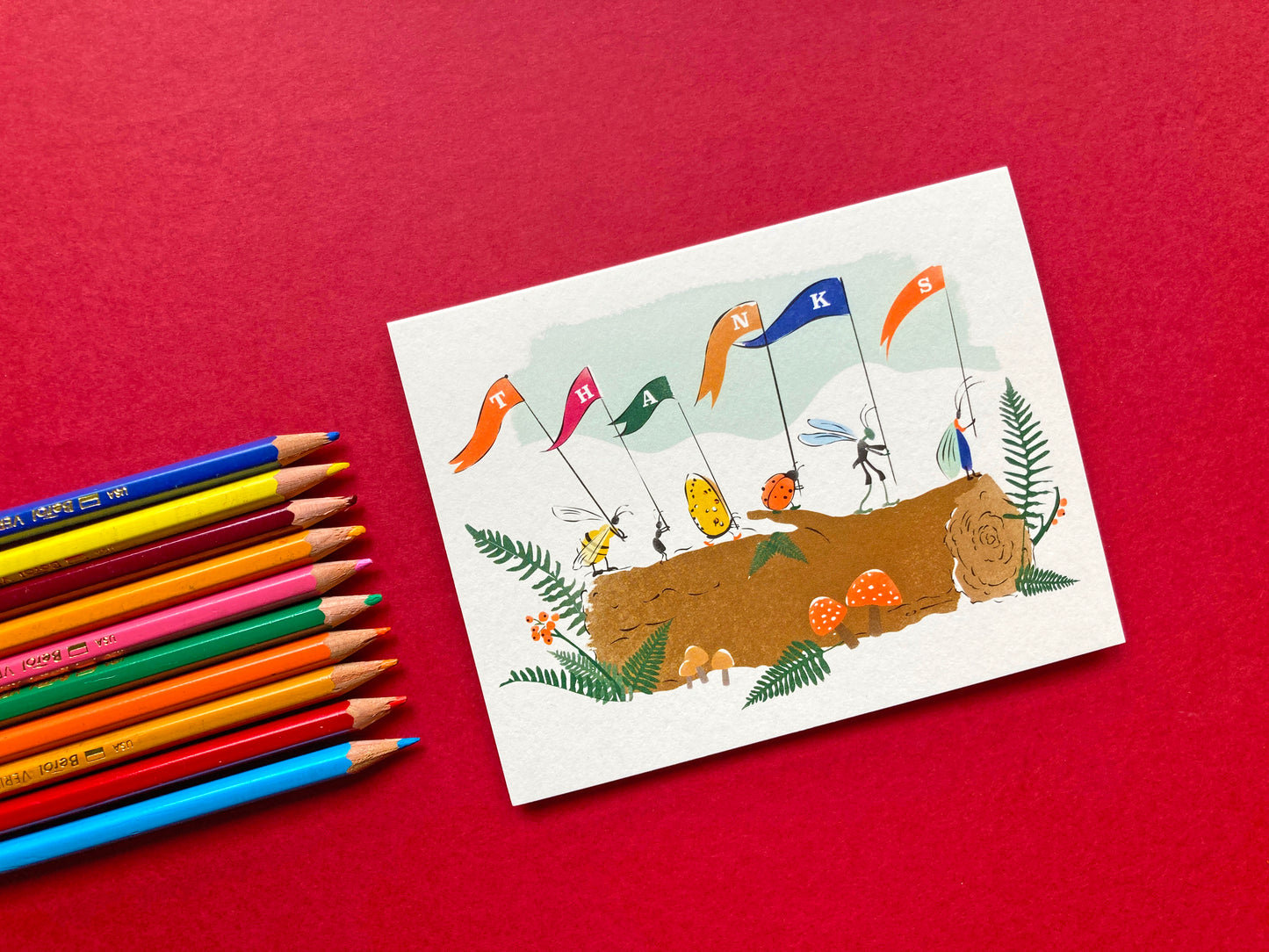 Thanks Bugs Parade Card