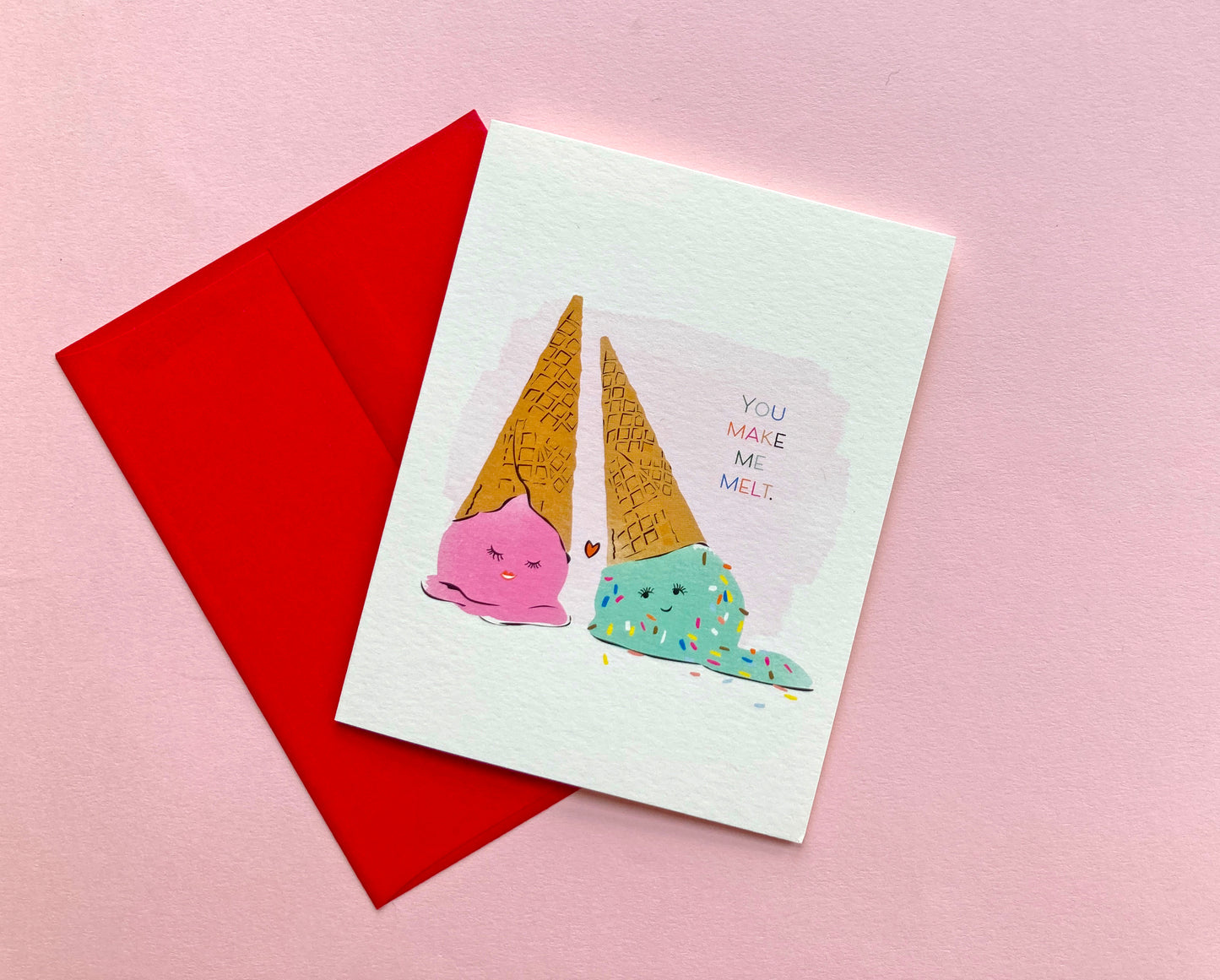 Melting Love Cones Card