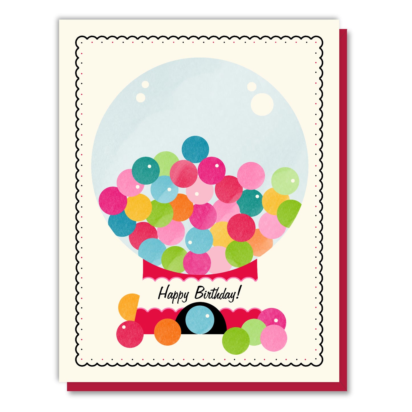 Gumballs Birthday Card
