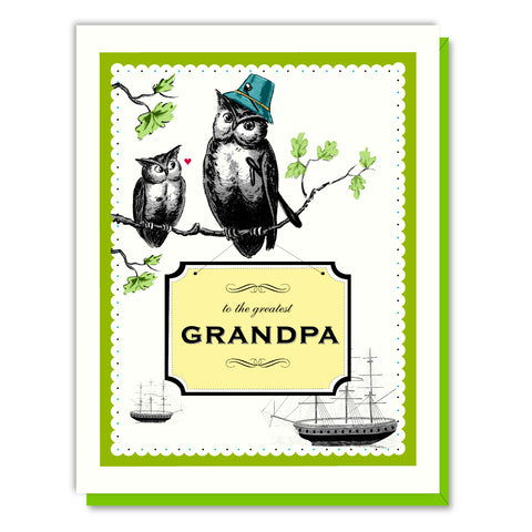 Grandpa Owl Card