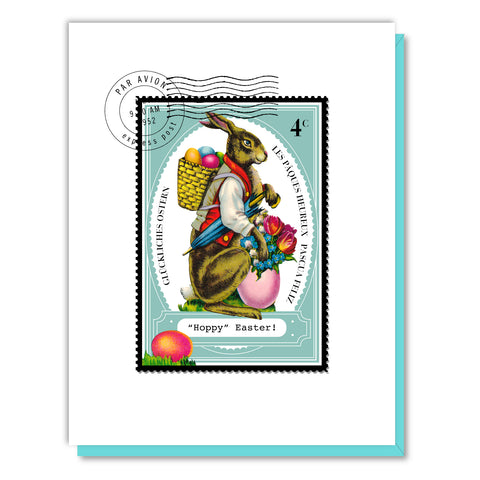 Easter Bunny Stamp Card