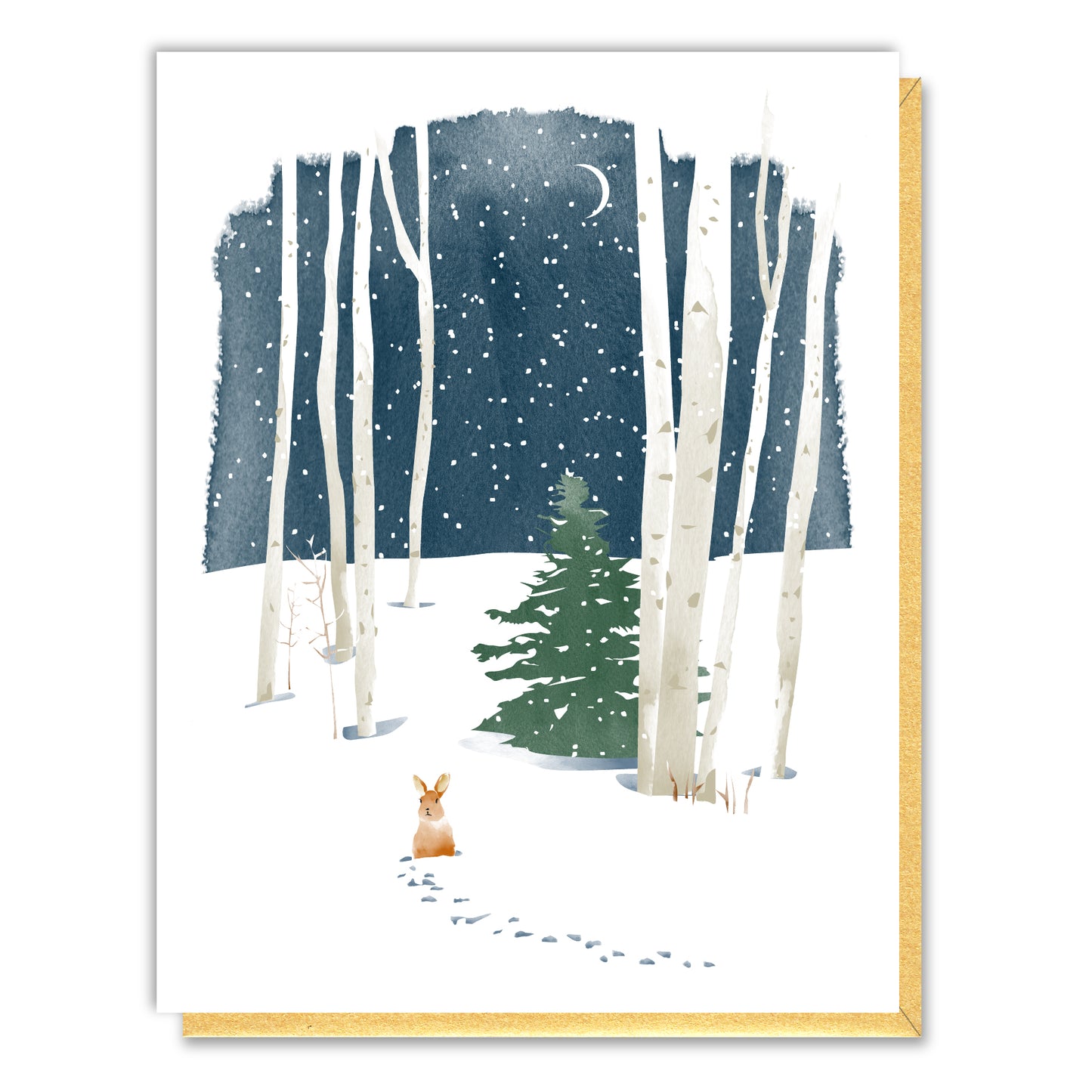 Holiday Winter Night Card