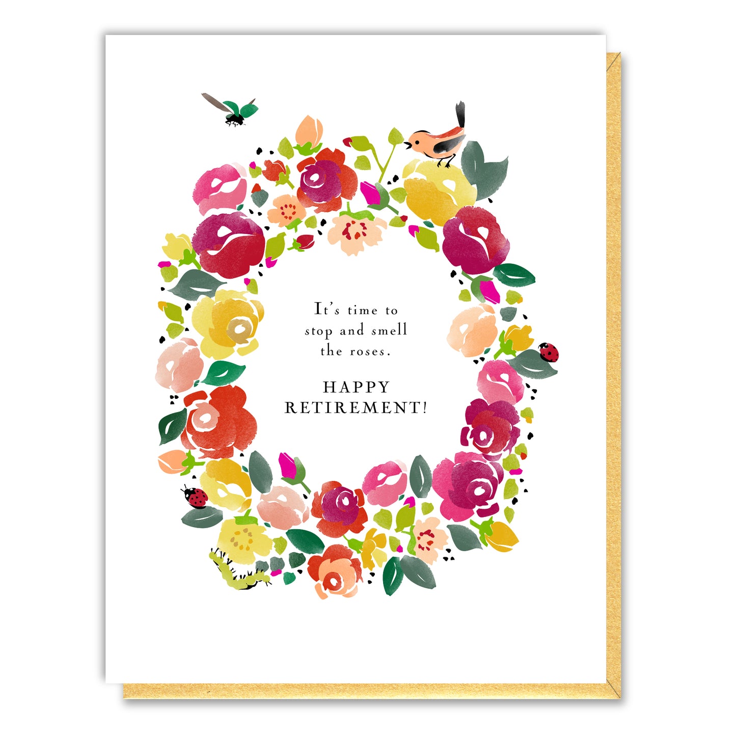 Smell The Roses Retirement Card