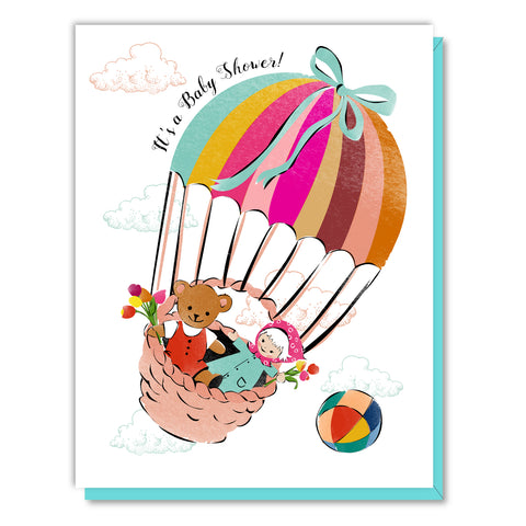 Baby Shower Parachute Card