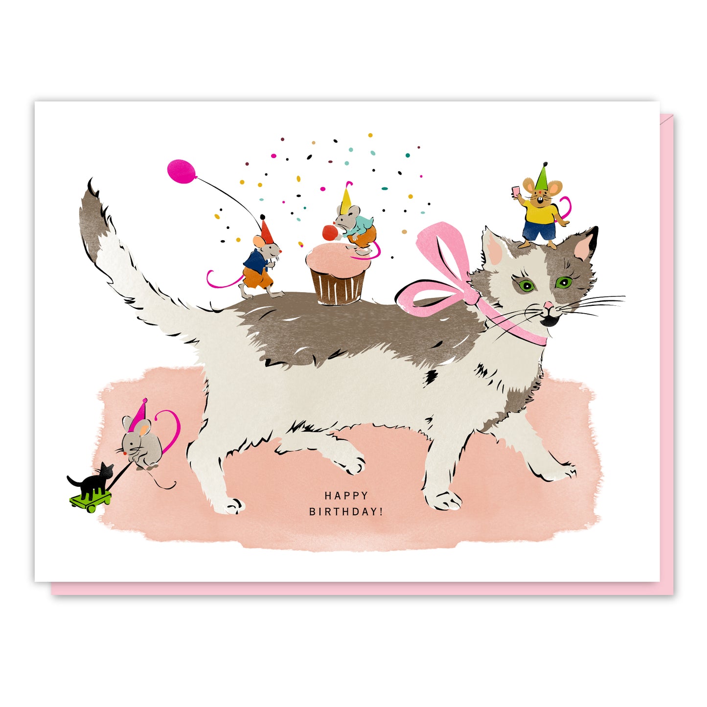 Cat & Mice Birthday Card