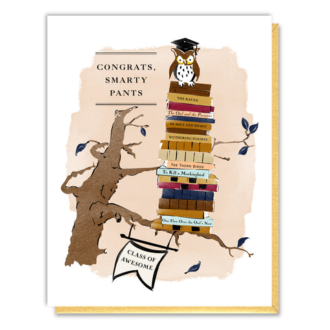 Wise Owl Graduation Card