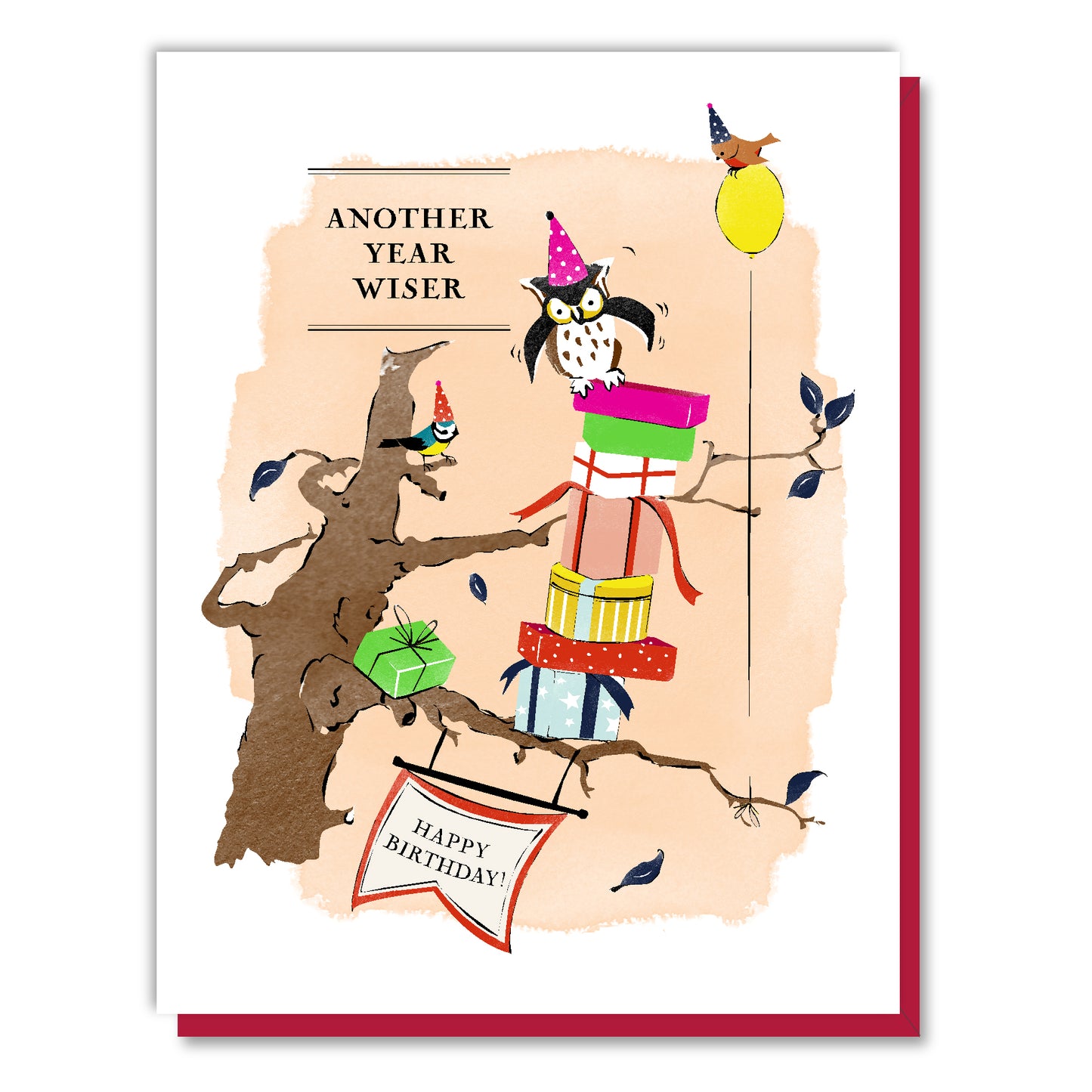 Wise Owl Birthday Card