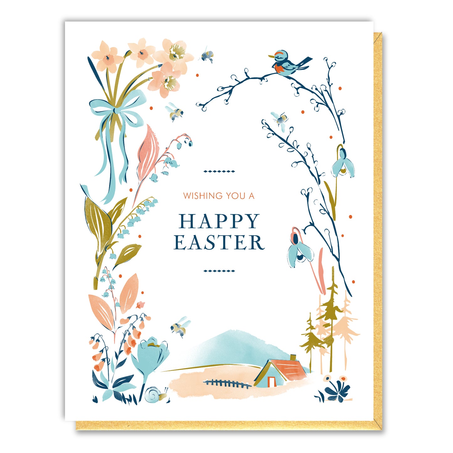 Easter Countryside Vignette Card