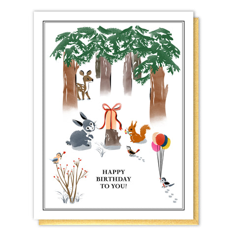 In the Forest Birthday Card