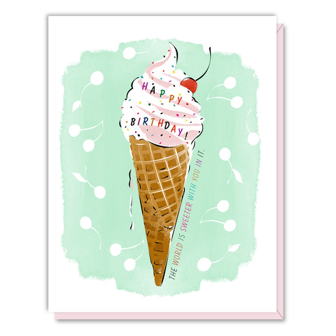 Ice Cream Birthday Card