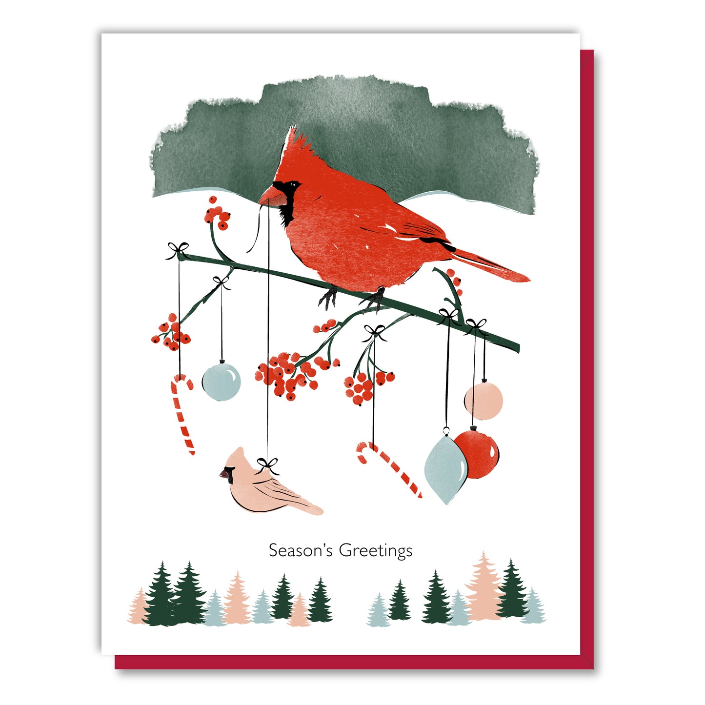 Season's Greetings Cardinal Card