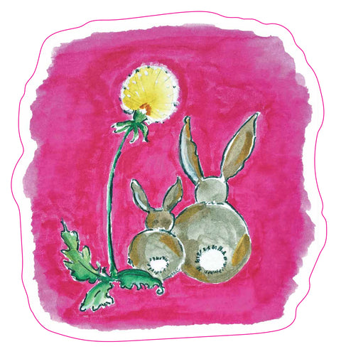 Cuddle Bunnies Die Cut Sticker