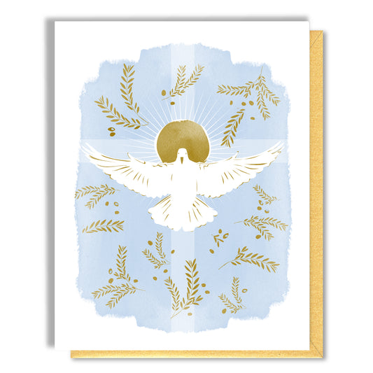 Dove And Cross Card