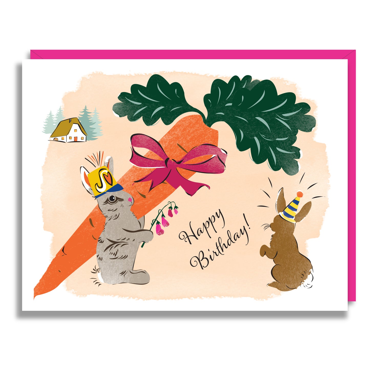 Big Carrot Birthday Card