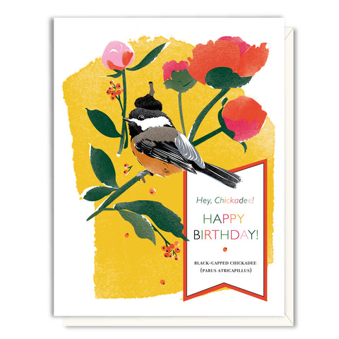 Chickadee Birthday Card