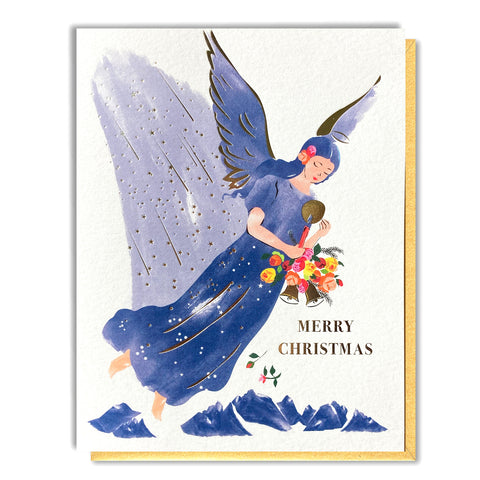 Blue Angel Christmas - Foil Card